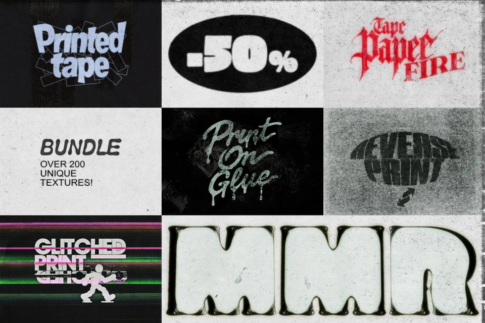 MMR: Mixed media textures bundle