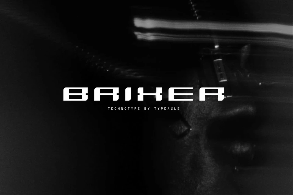 Brixer - Futuristic Display Font
