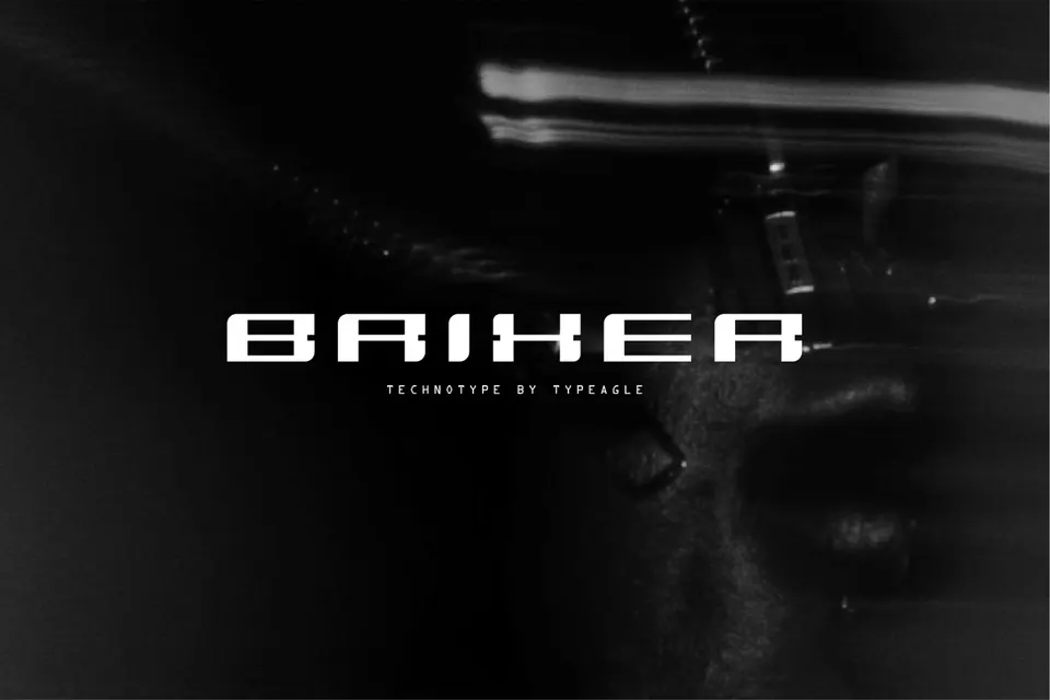 Brixer - Futuristic Display Font