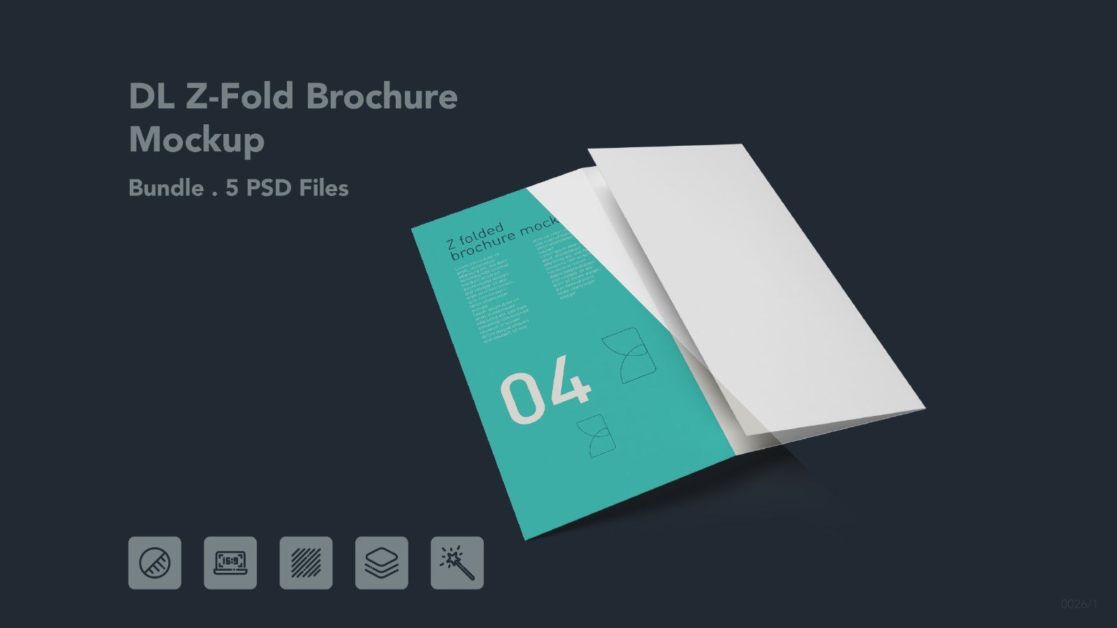 DL Z-Fold Brochure Mockup - 5PSDs