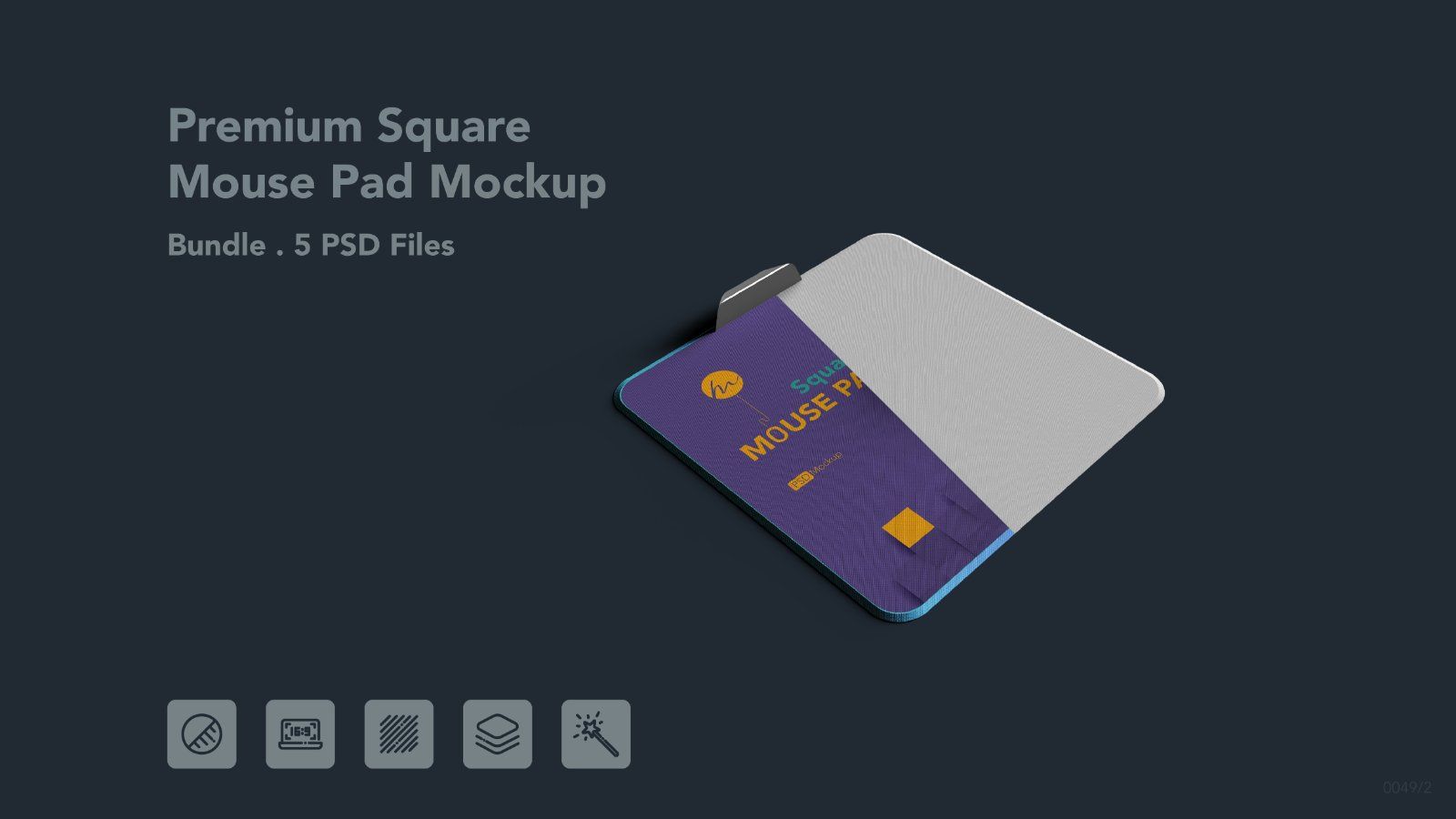 Premium Square Mouse Pad - 5 PSDs — image 1