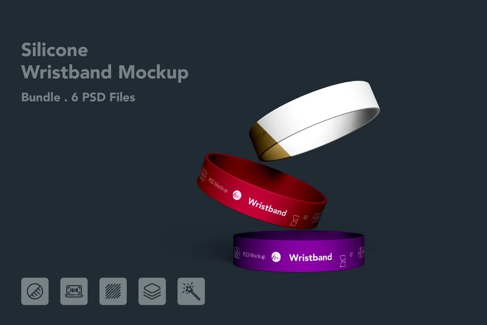 Silicone Wristband - 6 PSDs