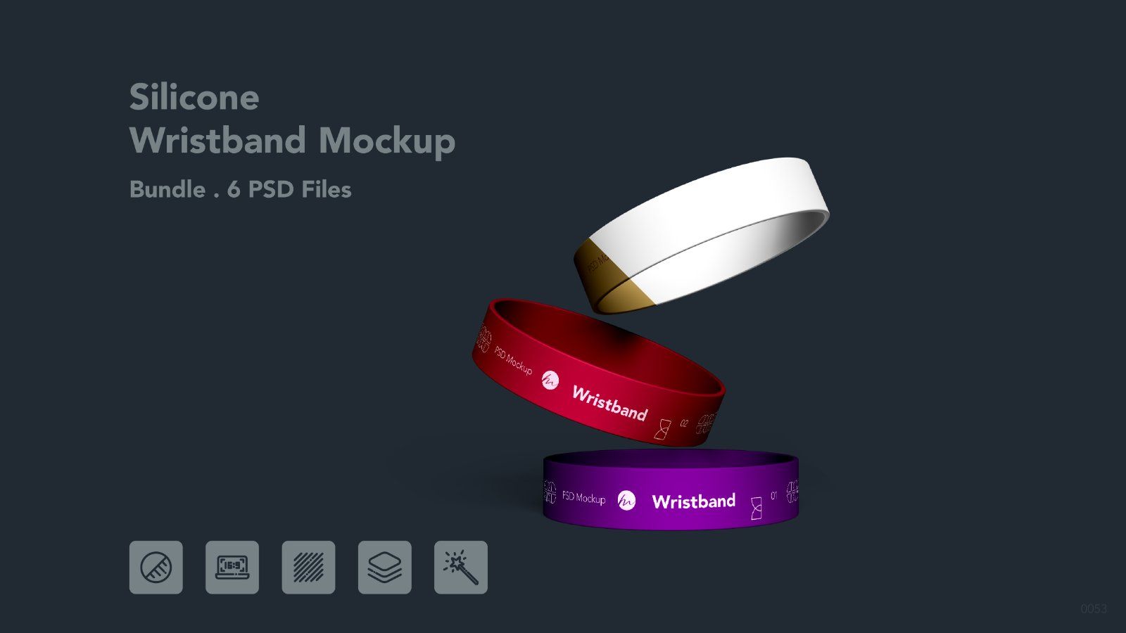 Silicone Wristband - 6 PSDs — image 1
