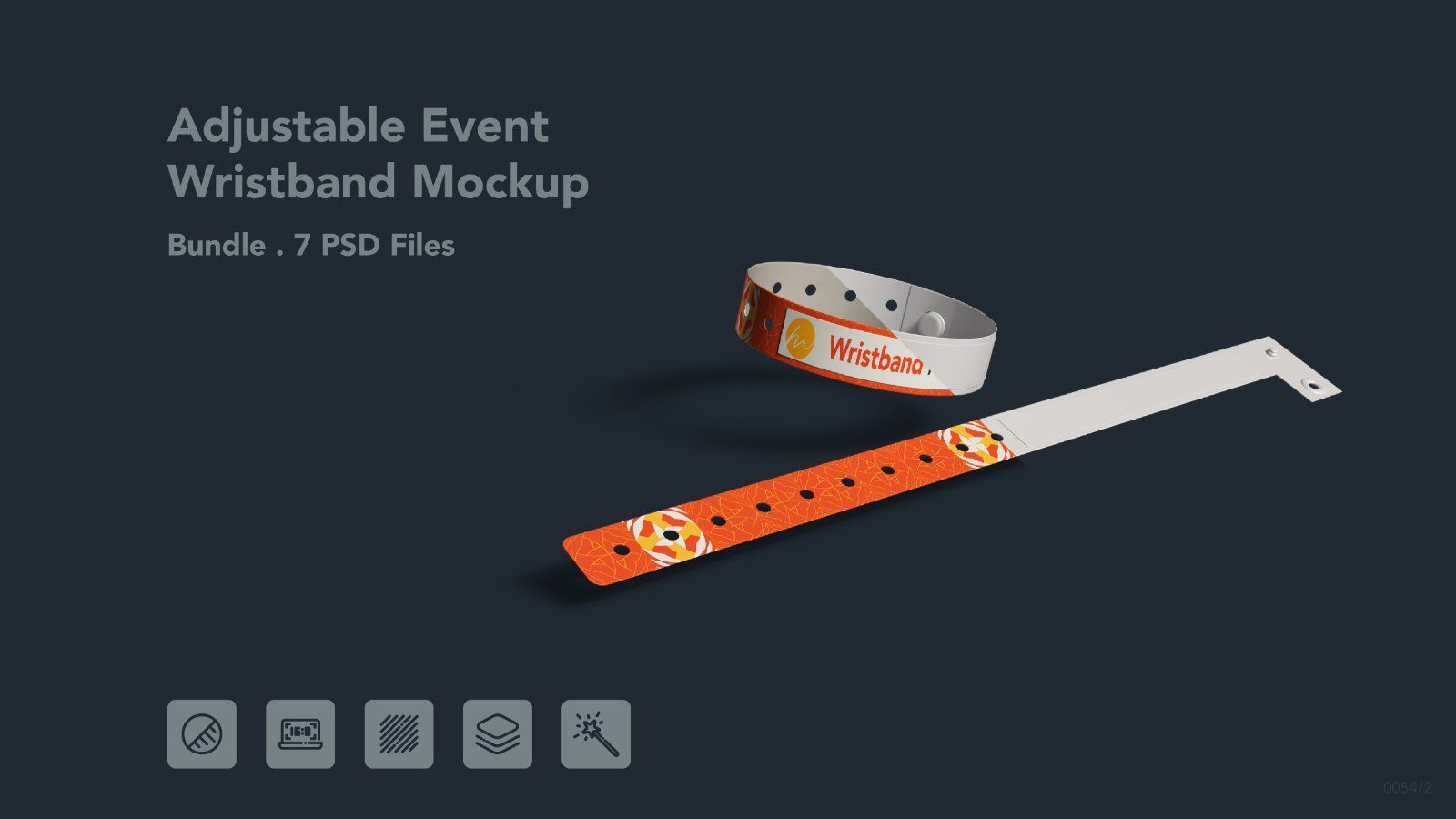 Adjustable Event Wristband - 7 PSDs Bundle — image 1