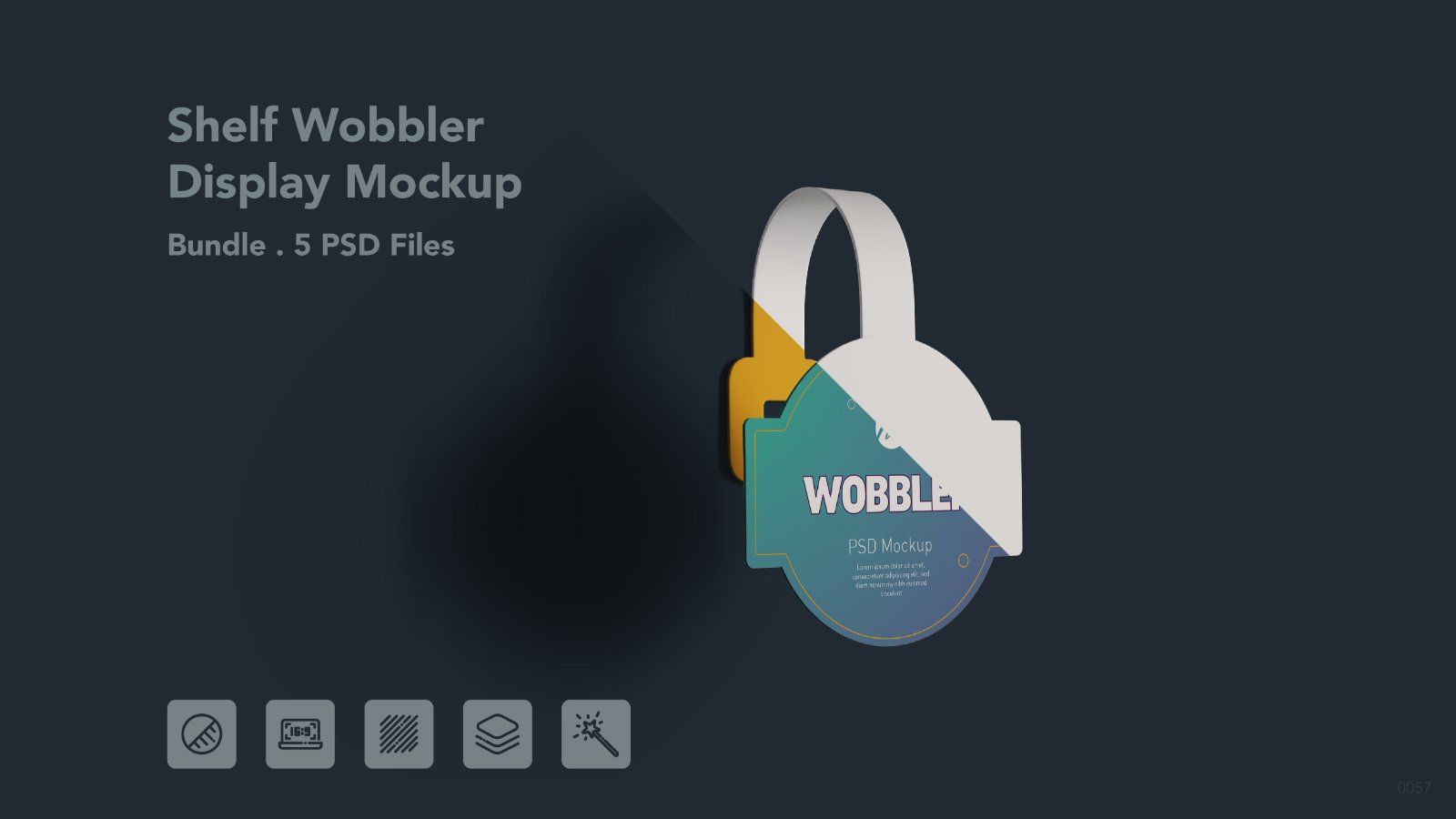 Shelf Wobbler Display - 5 PSDs — image 1