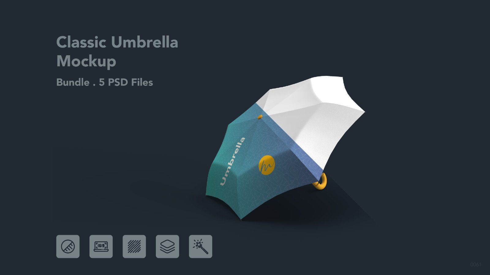 Umbrella Branding Mockup - 5 PSDs — image 1
