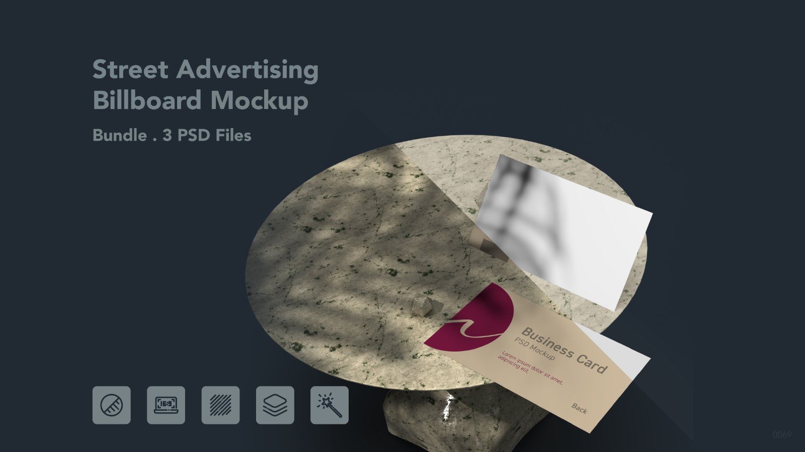 Business Card- 3 PSD Mockup — image 1