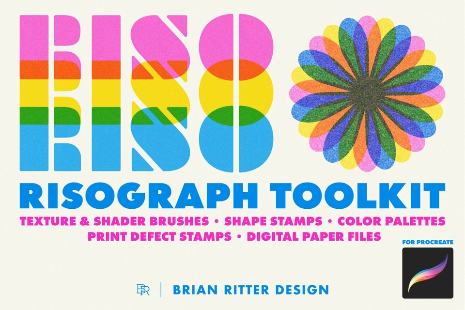 Risograph Toolkit for Procreate