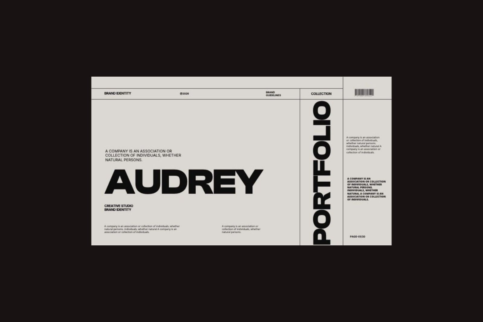 Audrey - Brand Identity Google Slides