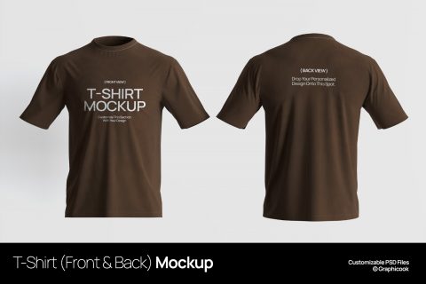 T-Shirt (Front & Back) Mockup