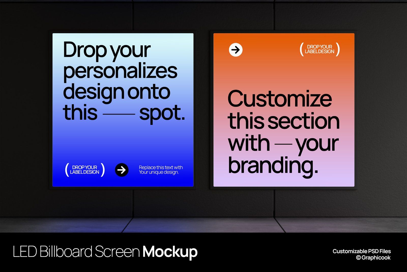 LED Billboard Screen Mockup