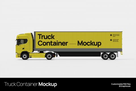 Truck Container Mockup