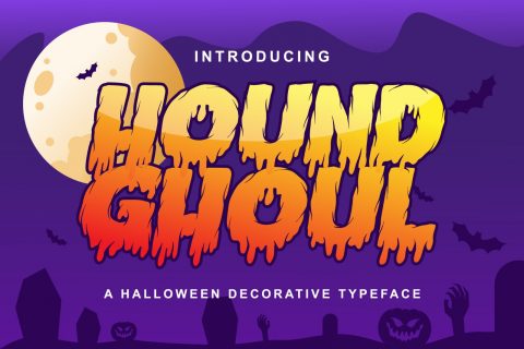Hound Ghoul - Display Halloween Font