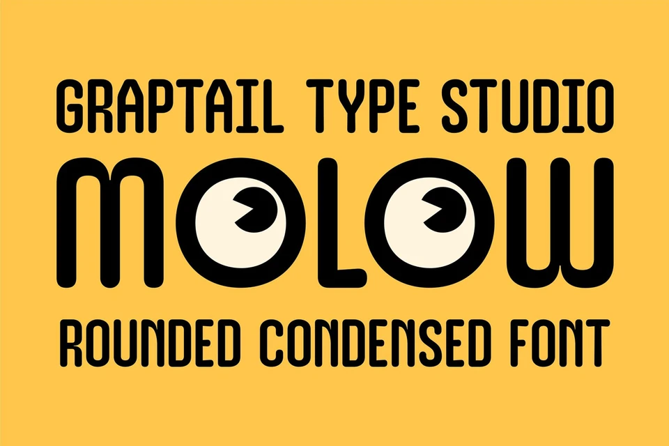 Molow - Rounded Condensed Font