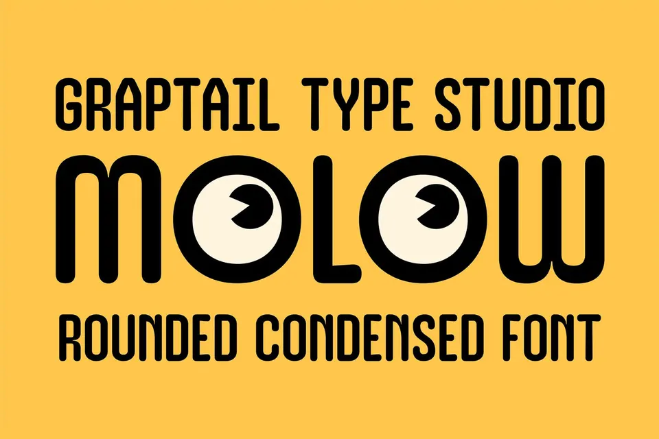 Molow - Rounded Condensed Font