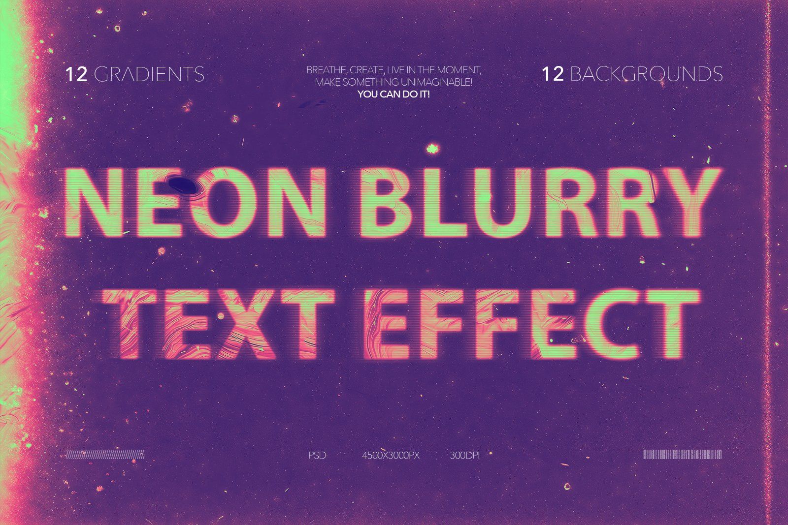 Neon Blurry Text Effect