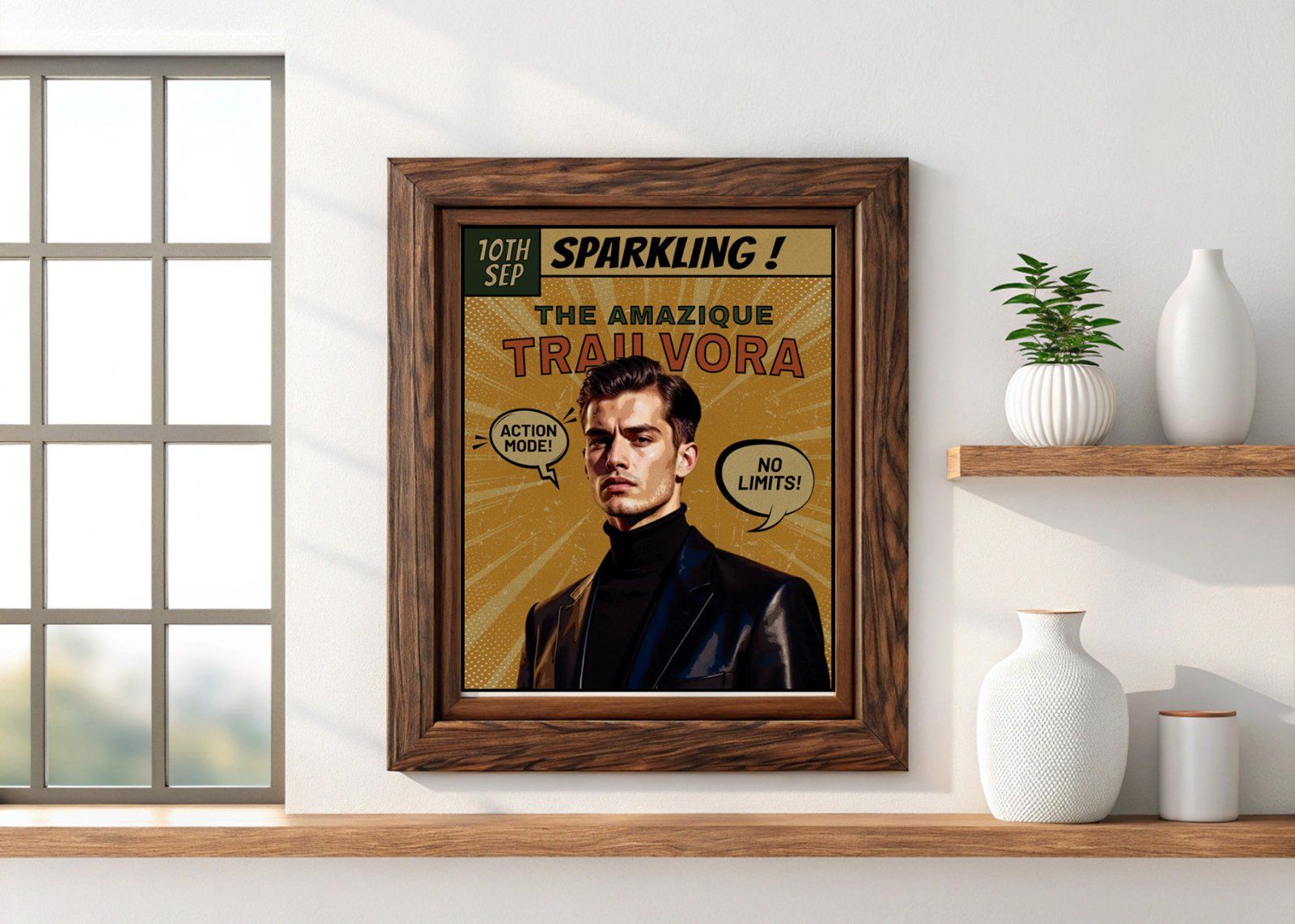 Comic Portrait Photo Effect Template