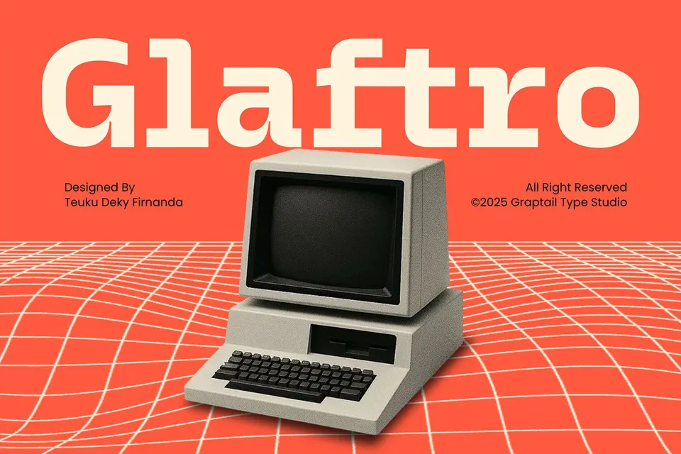 Glaftro - Inktrap Font