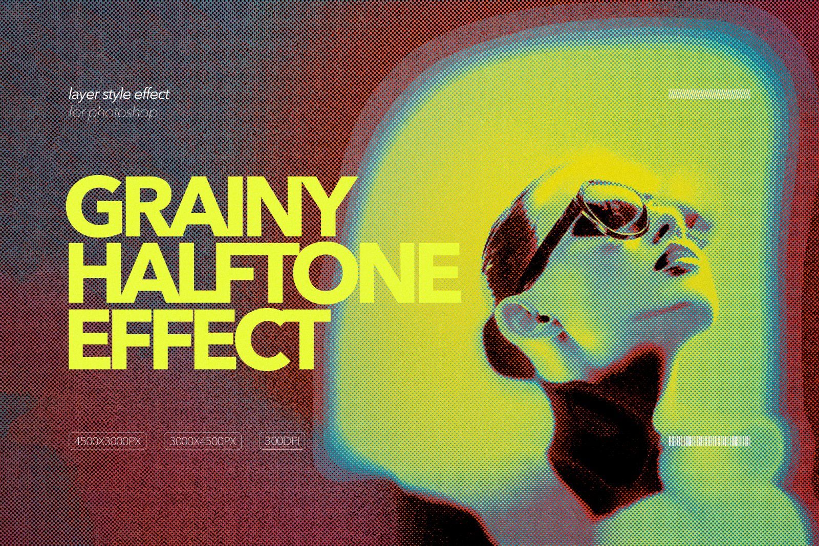 Grainy Halftone Effect