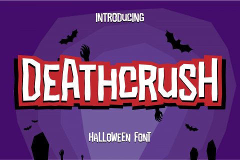 Deathcrush - Display Halloween Font