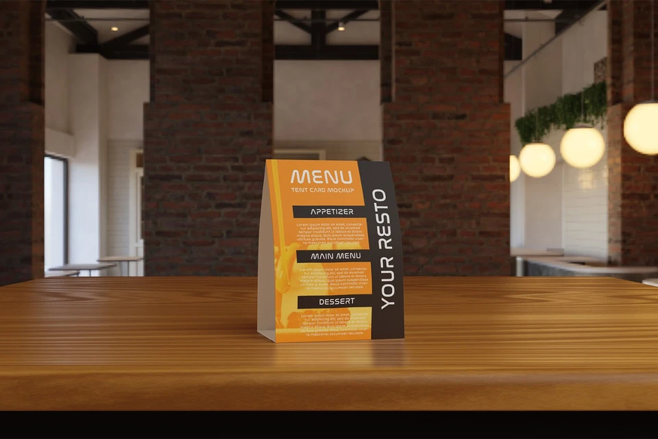 Tent Card Mockup