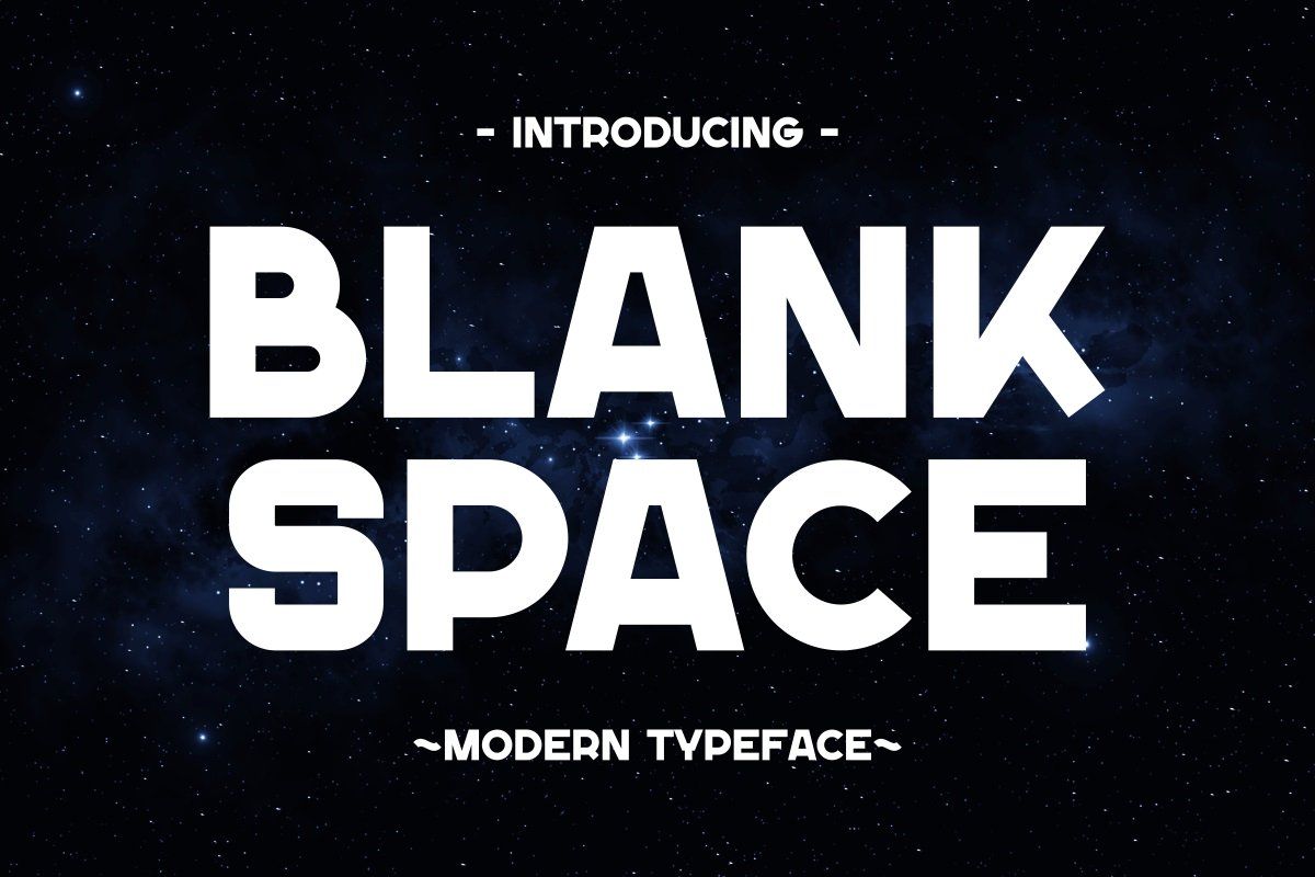 Blank Space - Modern Font — image 1