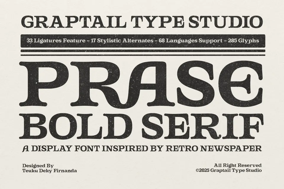 Gts Prase - Bold Serif