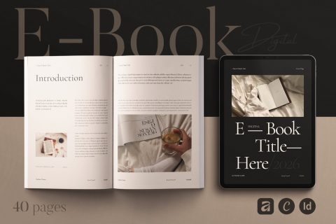 Digital E-Book Design Template