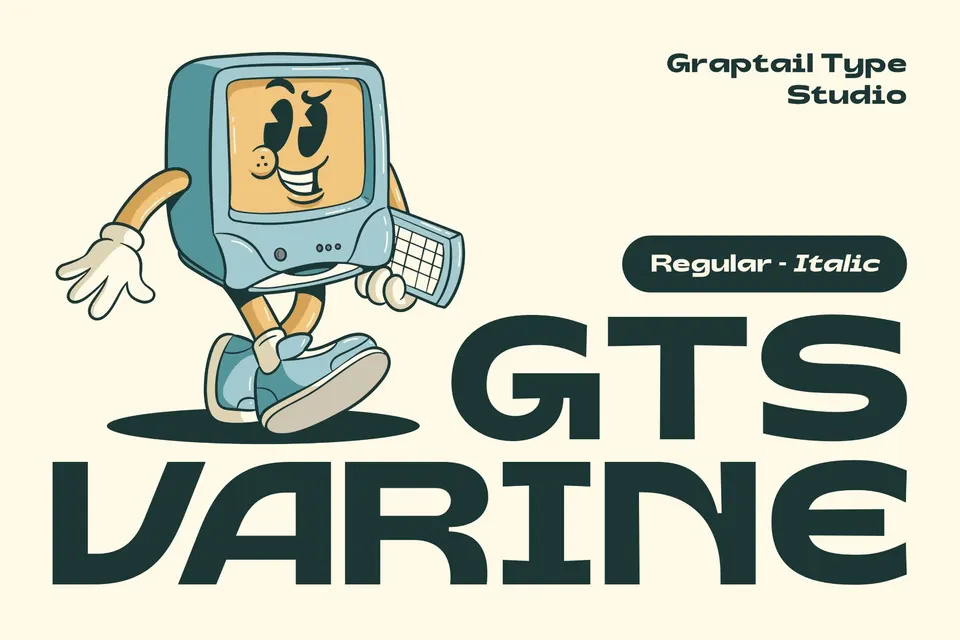Gts Varine - Wide Display Font