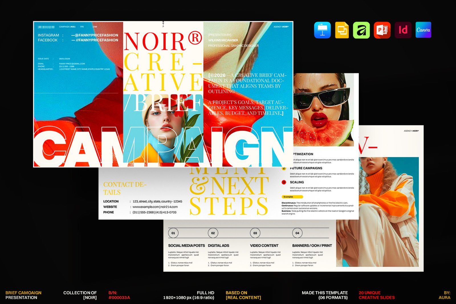 Creative Brief Campaign Presentation Template