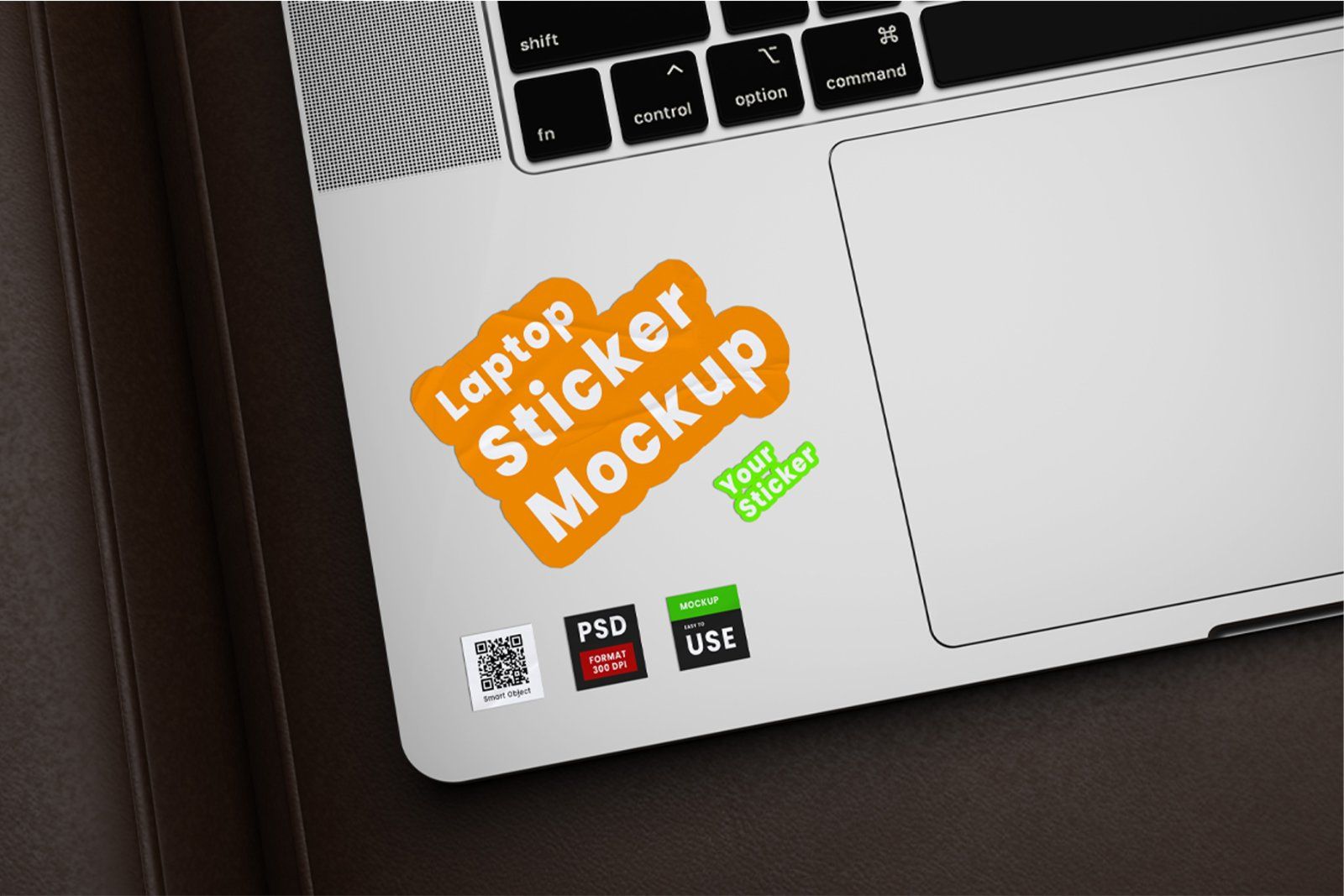 Laptop Sticker Mockup — image 1