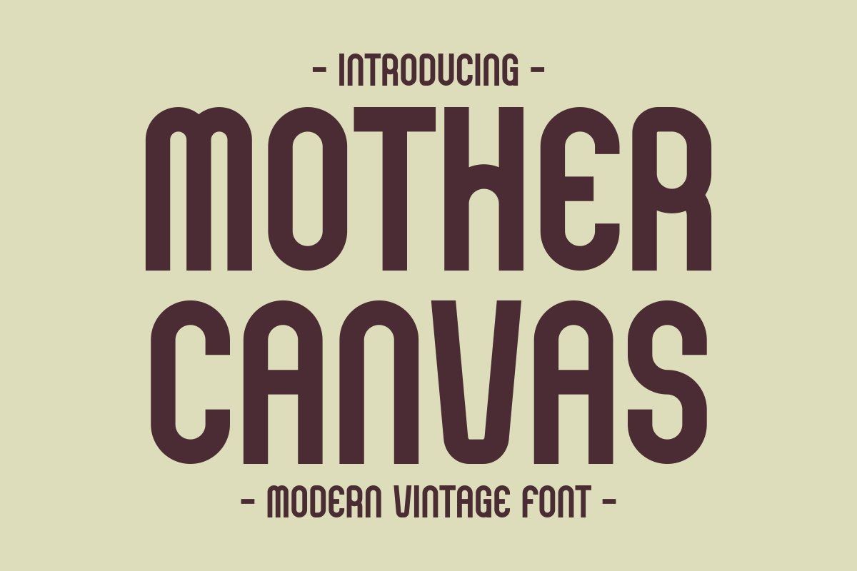 Mother Canvas - Modern Vintage Font — image 1