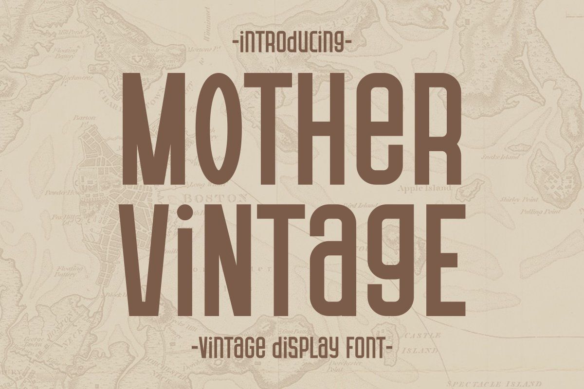 Mother Vintage - Vintage Display Font — image 1