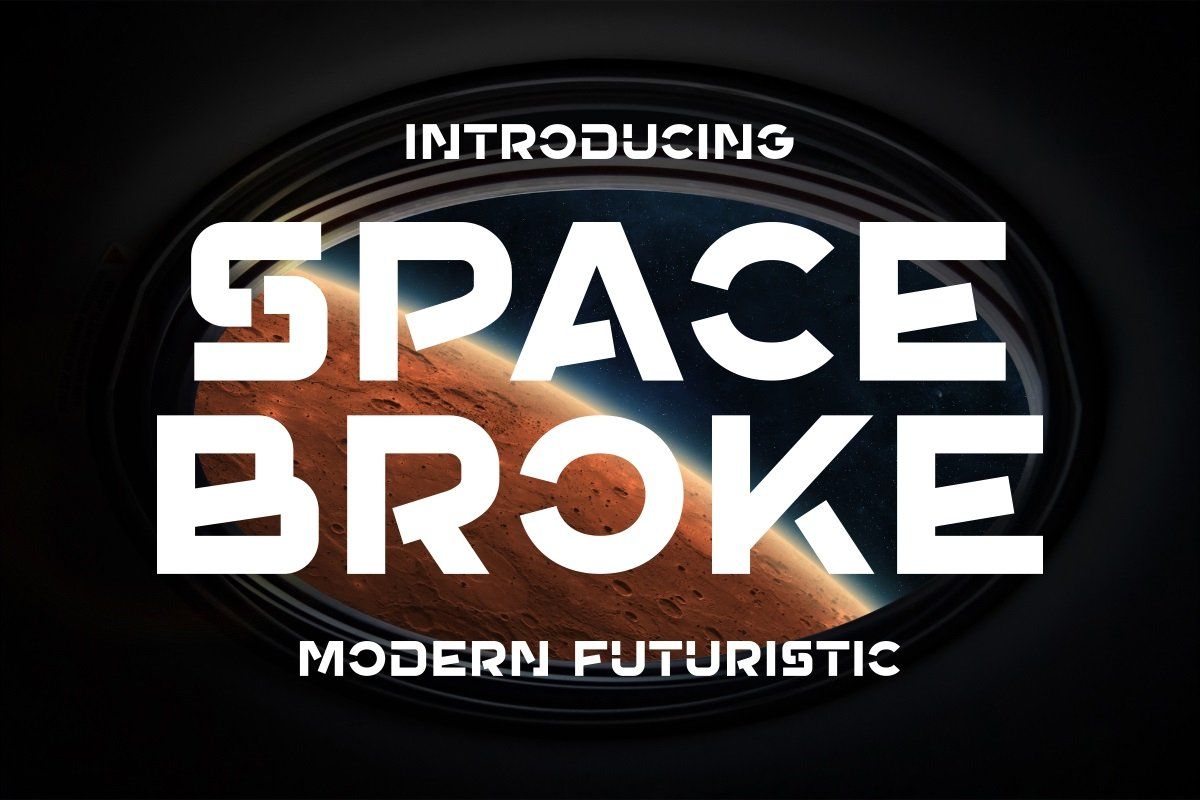 Space Broke - Modern Futuristic Font — image 1
