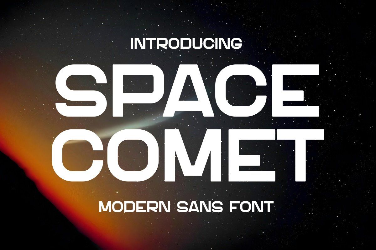 Space Comet - Modern Sans Font — image 1