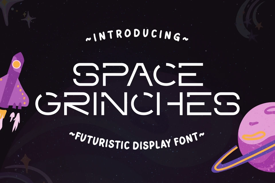 Space Grinches - Futuristic Display Font