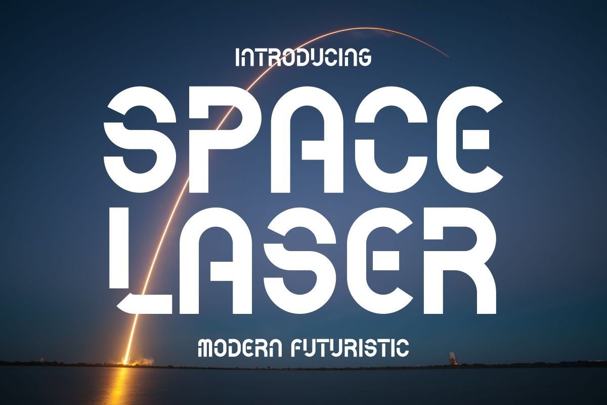 Space Laser - Modern Futuristic Font — image 1
