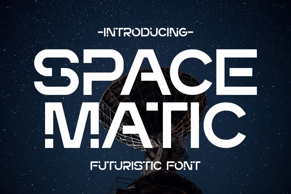 Space Matic - Futuristic Font