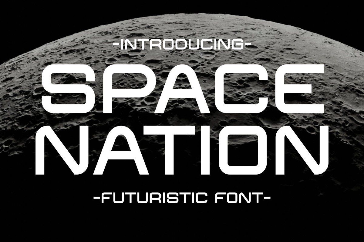 Space Nation - Futuristic Font — image 1