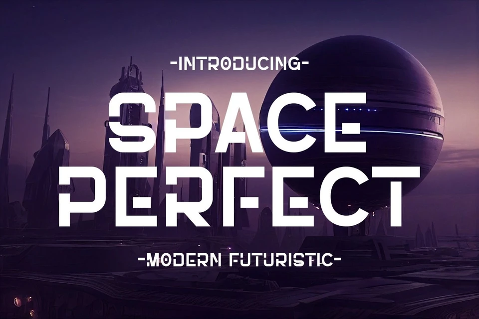 Space Perfect - Modern Futuristic Font