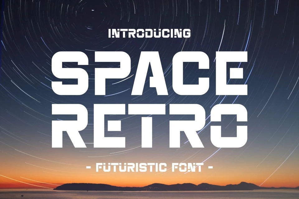 Space Retro - Futuristic Font