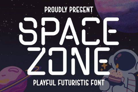 Space Zone - Playful Futuristic Font