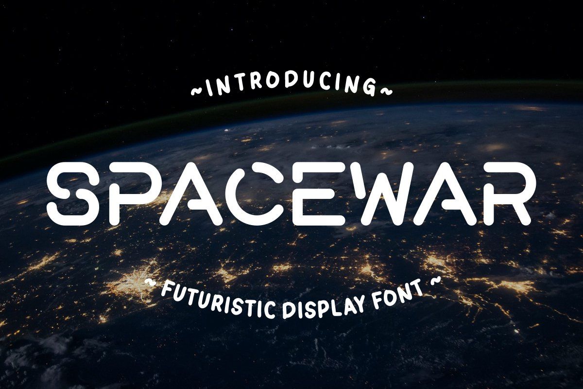 Spacewar - Futuristic Display Font