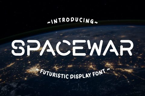 Spacewar - Futuristic Display Font