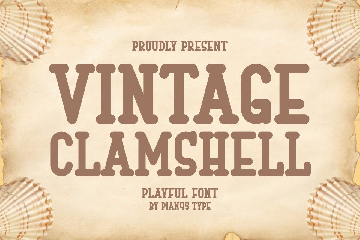 Vintage Clamshell - Playful Font — image 1