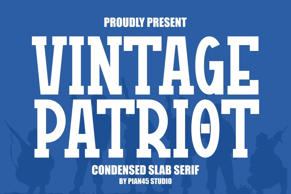 Vintage Patriot - Condensed Slab Serif Font