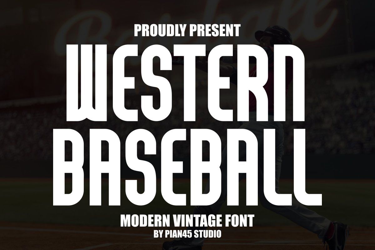 Western Baseball - Modern Vintage Font — image 1
