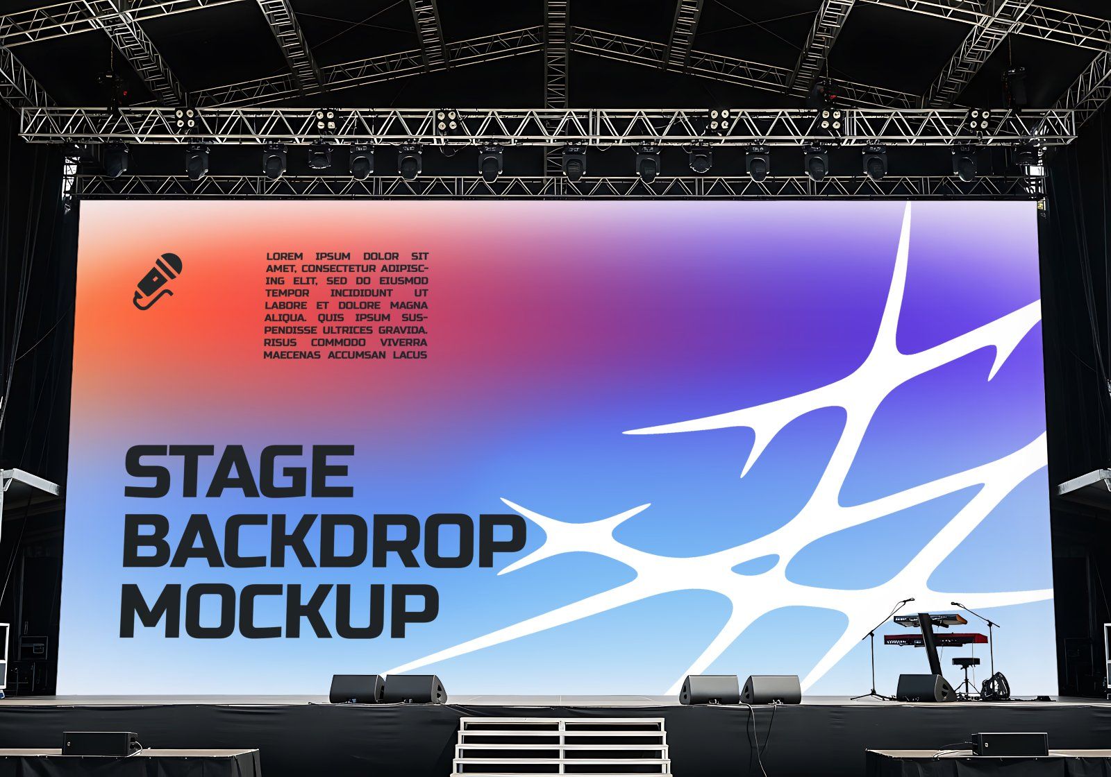 Premium Branding Event Live Concert Mockup