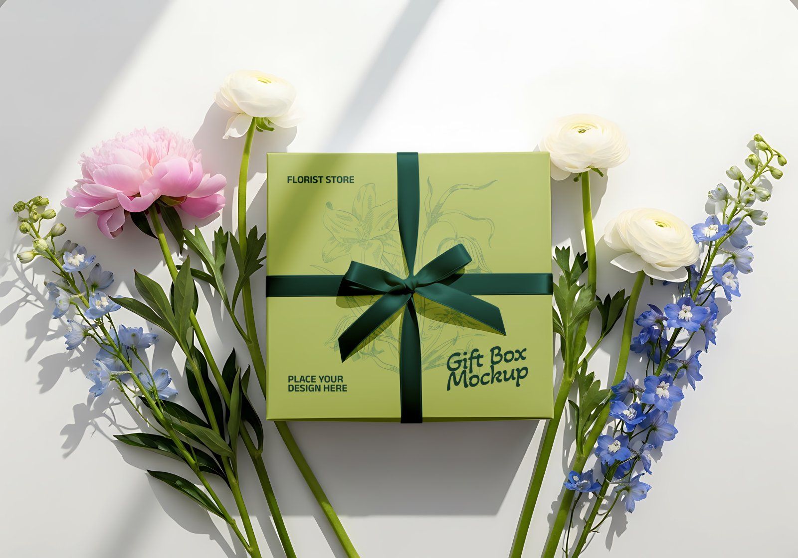 Premium Decorative Flower Shop Branding Mockup Bundle – 15 Aesthetic PSD Scenes for Florist Identity
