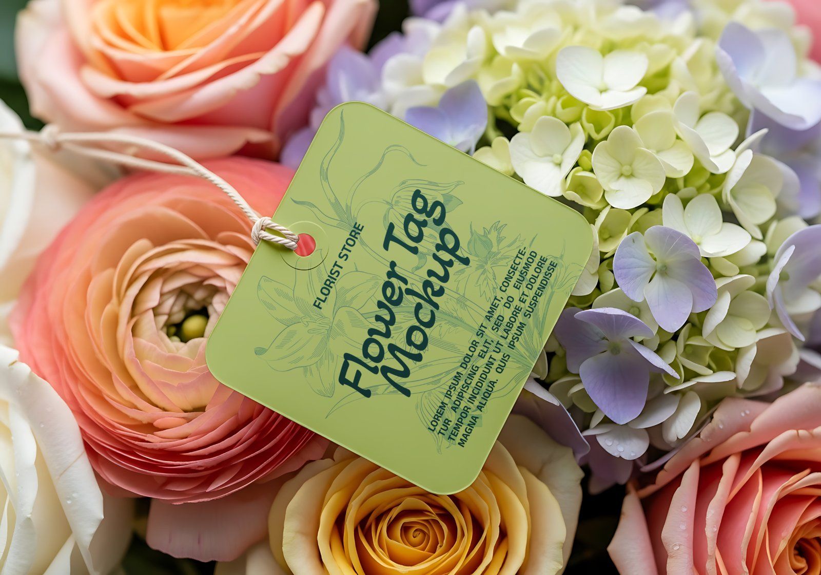Premium Decorative Flower Shop Branding Mockup Bundle – 15 Aesthetic PSD Scenes for Florist Identity